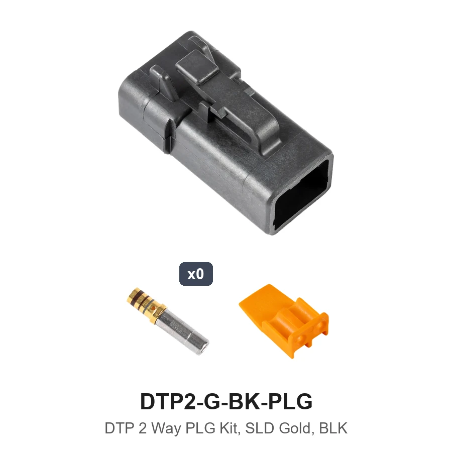 DTP 2 Plug Way Kit Gold Solid Black - DTP2-G-BK-PLG