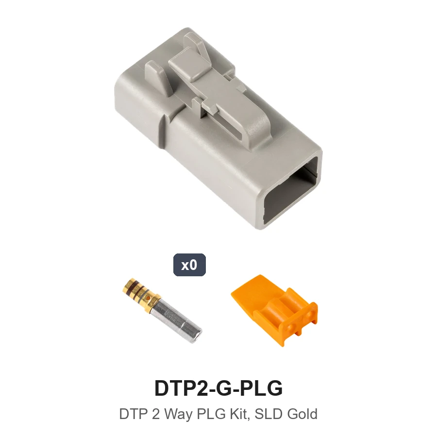 DTP 2 Way Plug Kit Gold Solid - DTP2-G-PLG