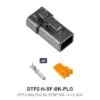 DTP 2 Way Plug Kit Nickel Stamped Black - DTP2-N-SF-BK-PLG