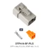 DTP 4 Pin Plug Conn Kit Stamped Nickel - DTP4-N-SF-PLG