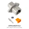 DTP 4 Way Flanged Recep Kit Nickel Solid - DTP4-N-RCP-FLG