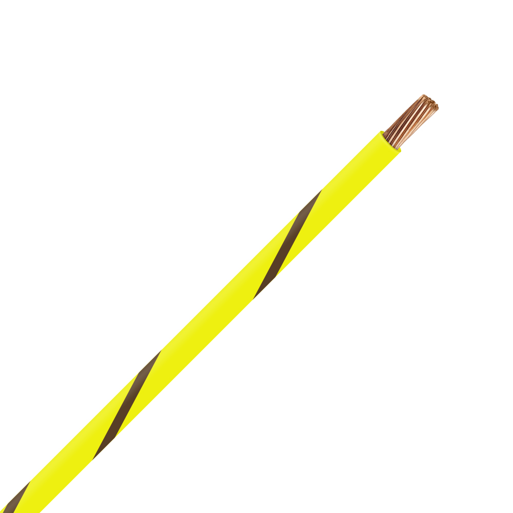 Picture of TXL 12 YELLOW/BROWN STRIPED WIRE