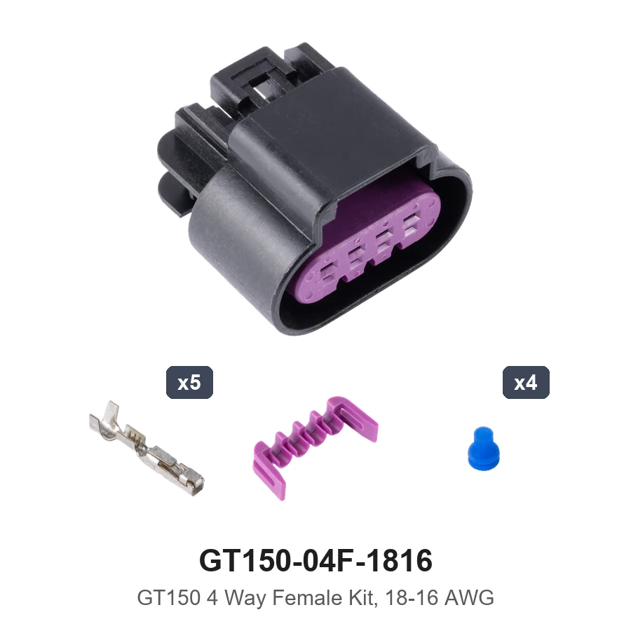 GT150 4 Way Female Kit 18-16AWG - GT150-04F-1816