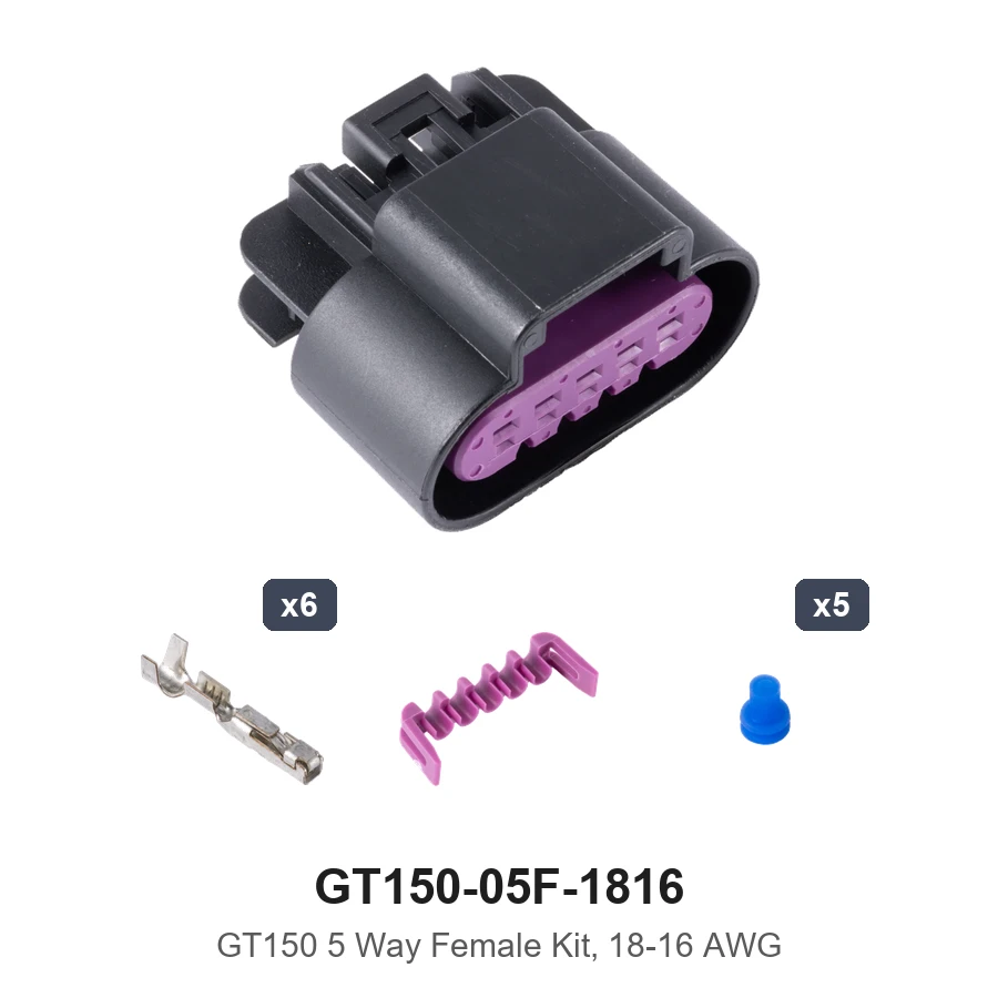 GT150 5 Way Female Kit 18-16AWG - GT150-05F-1816