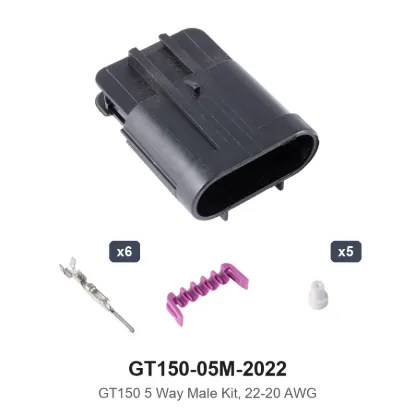 GT150 5 Way Male Kit 22-20AWG - GT150-05M-2022