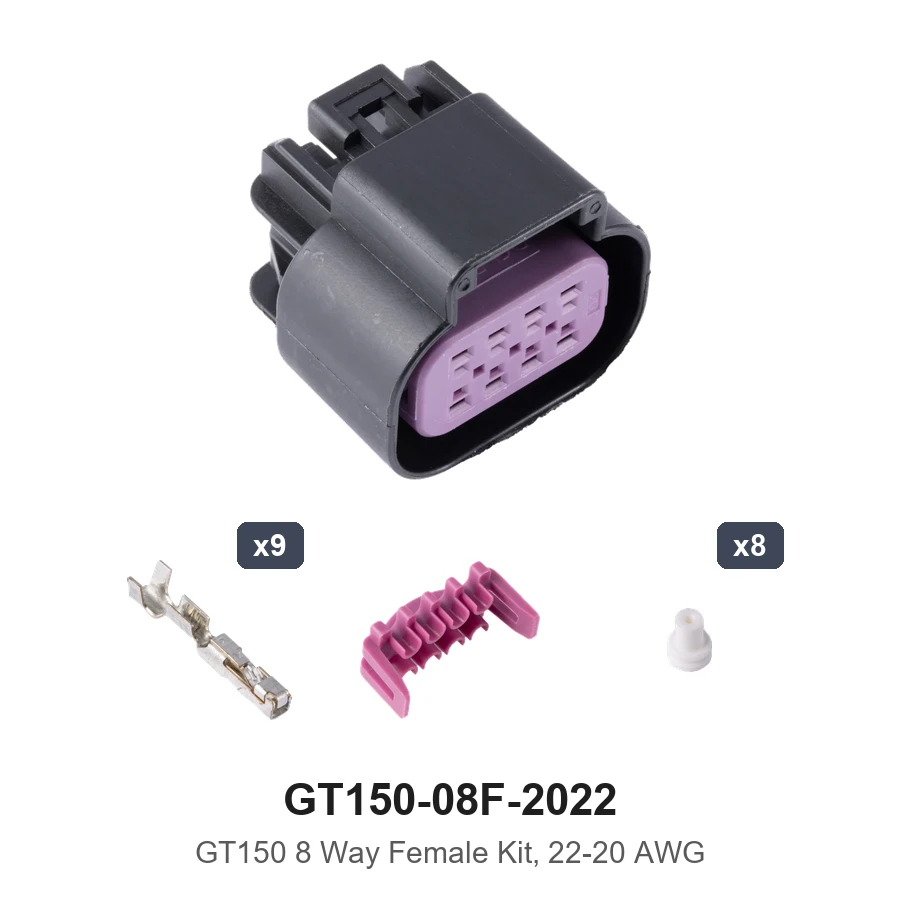 GT150 8 Way Female Kit 22-20AWG - GT150-08F-2022