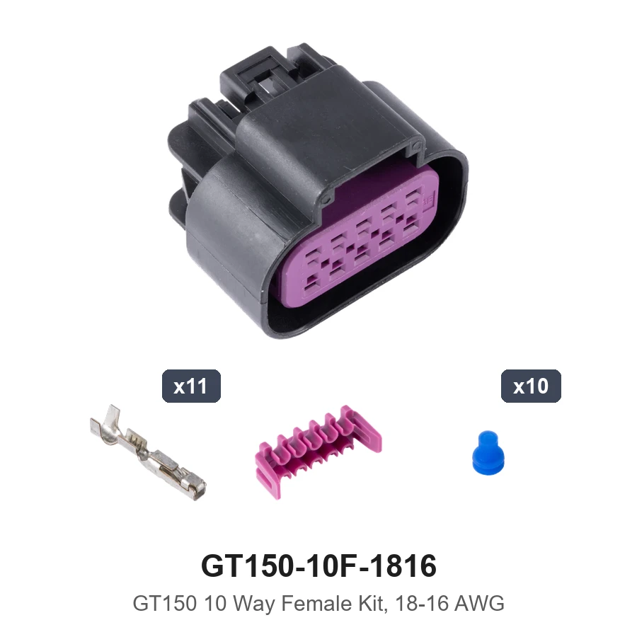 GT150 10 Way Female Kit 18-16AWG - GT150-10F-1816