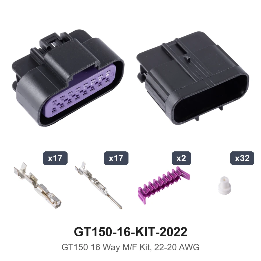 GT150 16 Way M/F Kit 22-20AWG - GT150-16-KIT-2022