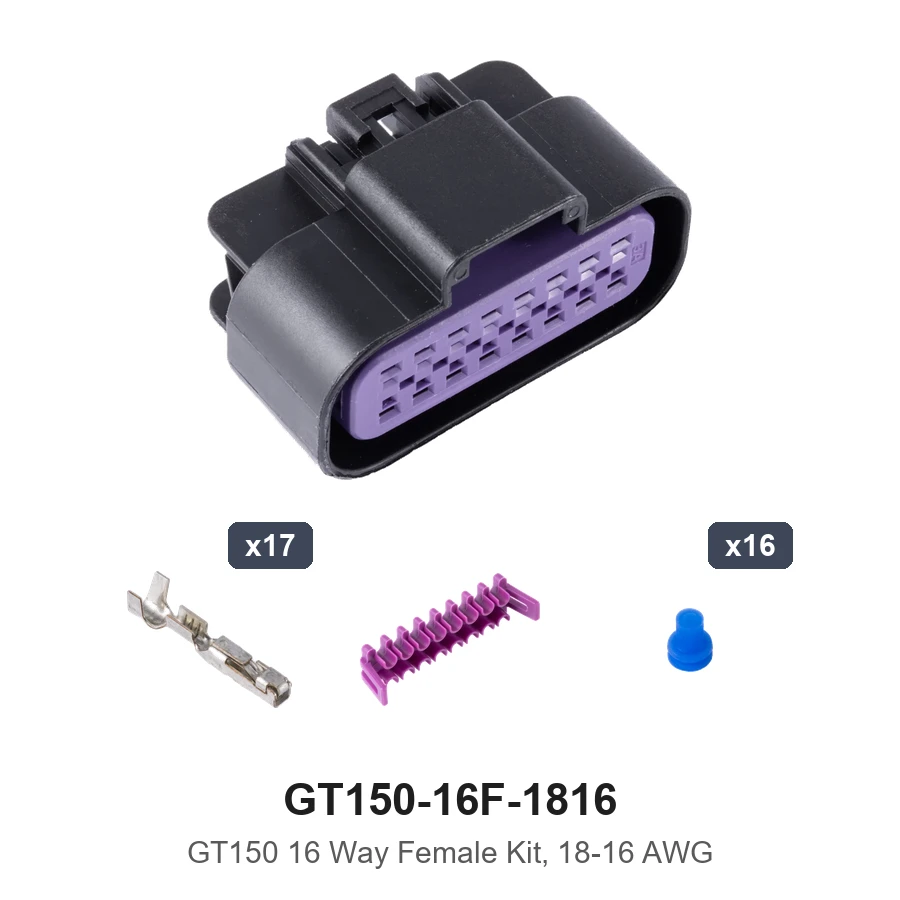 GT150 16 Way Female Kit 18-16AWG - GT150-16F-1816