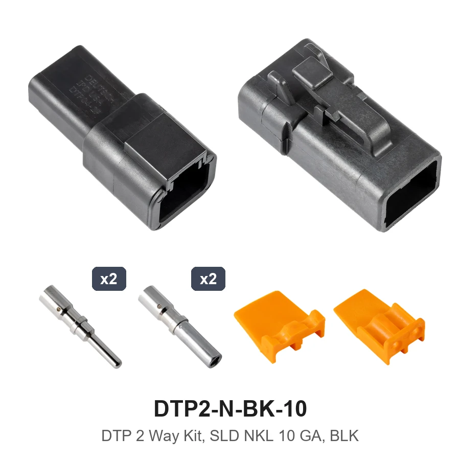 DTP 2 Way Kit Solid Nickle 10 GA Black - DTP2-N-BK-10