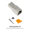 DTP 2 Way Receptacle Kit Solid Nickle 10 GA - DTP2-N-RCP-10