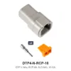 DTP 4 Way Receptacle Kit Solid Nickle 10 GA - DTP4-N-RCP-10
