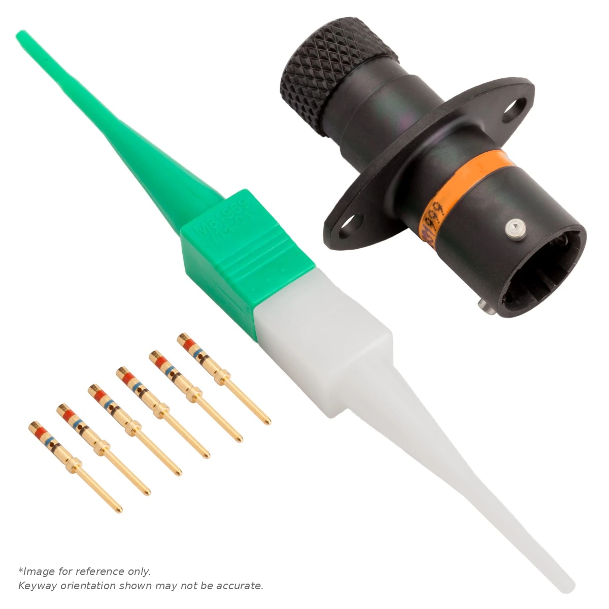 AS,6 WAY,FLG,PIN,C KEY,ORANGE - AS008-35PC