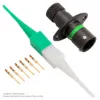 AS,6 WAY,FLG,PIN,D KEY,GREEN - AS008-35PD