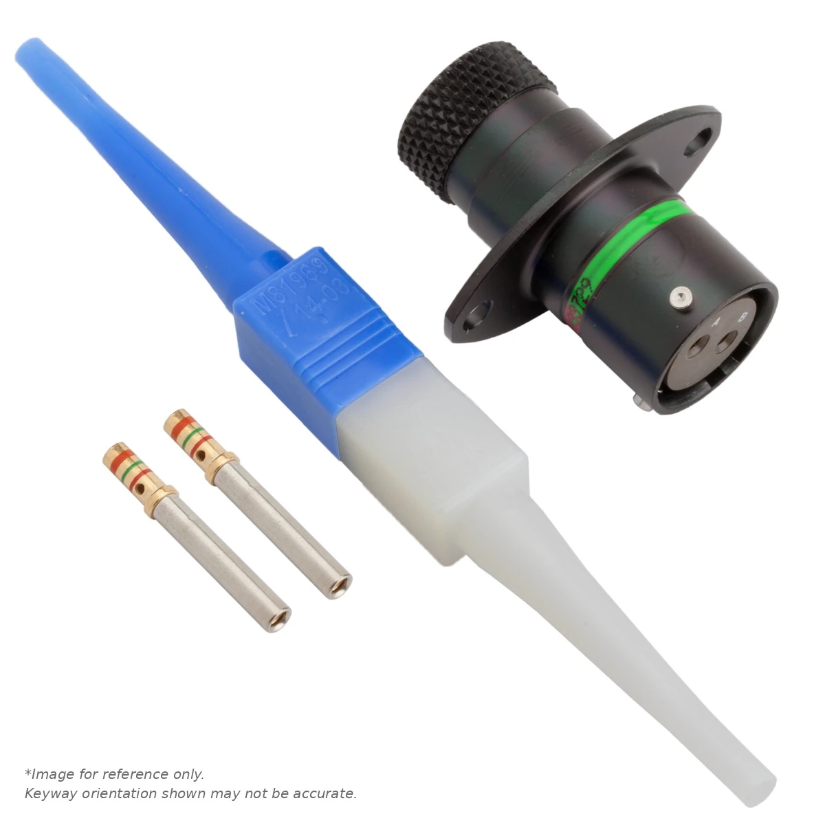 AS,2 WAY,FLG,SKT,D KEY,GREEN - AS010-02SD