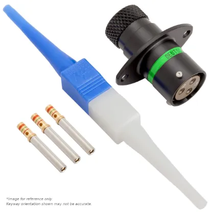 AS,3 WAY,FLG,PIN,D KEY,GREEN - AS010-03PD