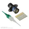 AS,13 WAY,FLG,SKT,B KEY,BLUE - AS010-35SB