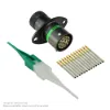 AS,13 WAY,FLG,SKT,D KEY,GREEN - AS010-35SD