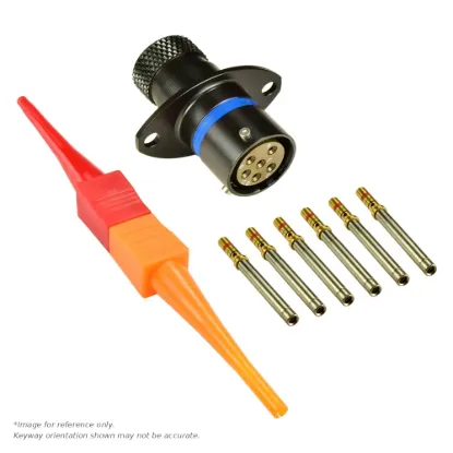 AS,6 WAY,FLG,SKT,B KEY,BLUE - AS010-98SB