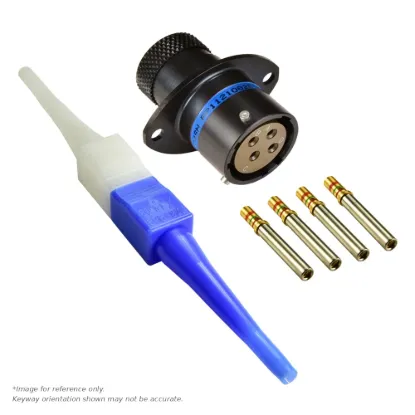 AS,4 WAY,FLG,SKT,B KEY,BLUE - AS012-04SB