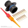 AS,19 WAY,FLG,PIN,B KEY,BLUE - AS014-19PB