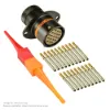 AS,19 WAY,FLG,SKT,C KEY,ORANGE - AS014-19SC