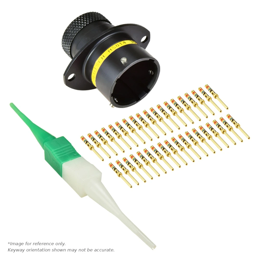 AS,37 WAY,FLG,PIN,A KEY,YELLOW - AS014-35PA