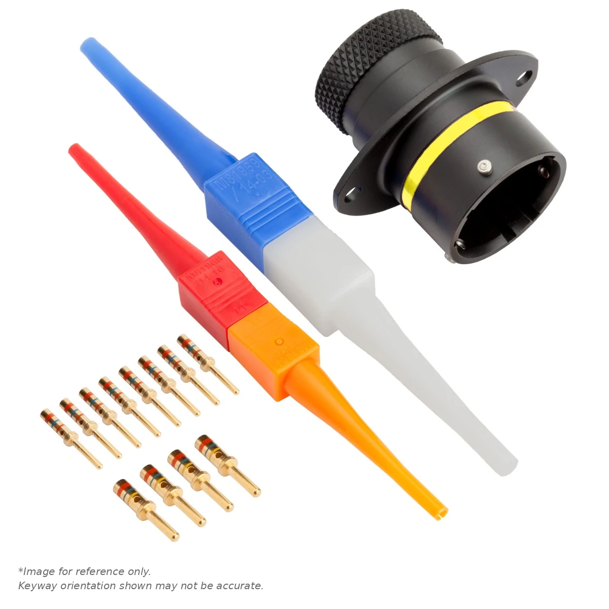 AS,12 WAY,FLG,PIN,A KEY,YELLOW - AS014-97PA