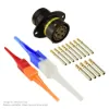 AS,12 WAY,FLG,SKT,A KEY,YELLOW - AS014-97SA