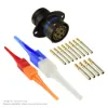 AS,12 WAY,FLG,SKT,B KEY,BLUE - AS014-97SB