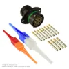 AS,12 WAY,FLG,SKT,D KEY,GREEN - AS014-97SD