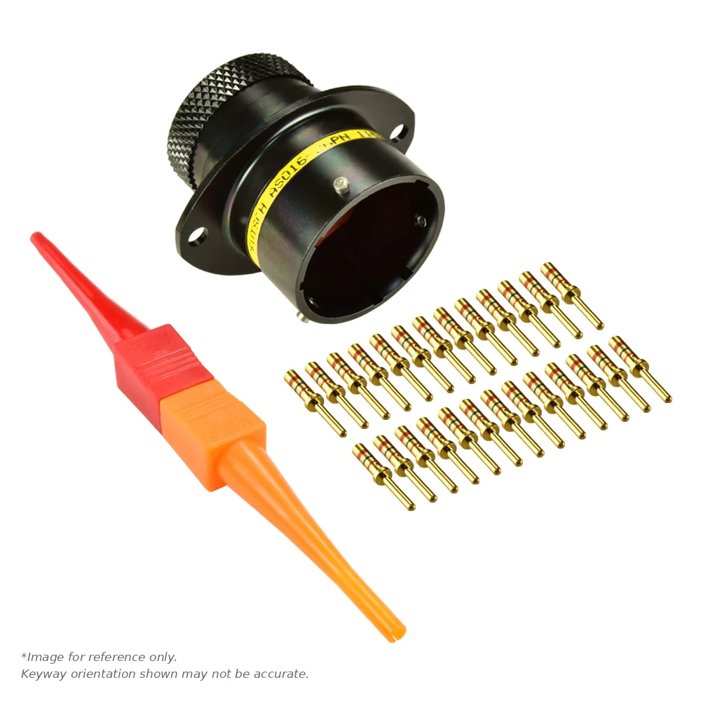 AS,26 WAY,FLG,PIN,A KEY,YELLOW - AS016-26PA