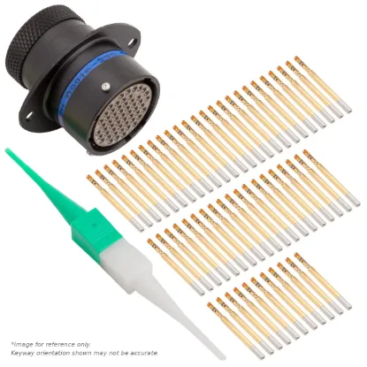 AS,55 WAY,FLG,SKT,B KEY,BLUE - AS016-35SB