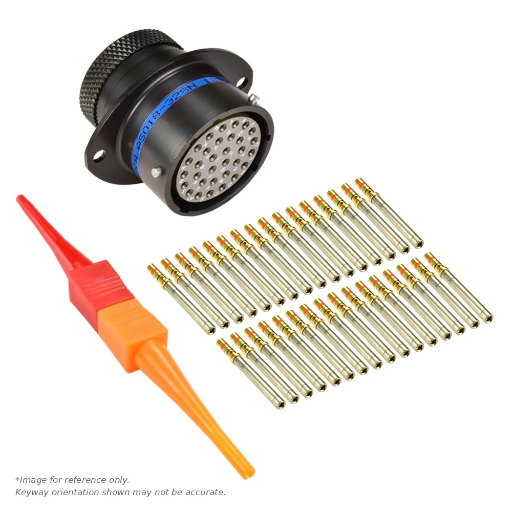AS,32 WAY,FLG,PIN,B KEY,BLUE - AS018-32PB