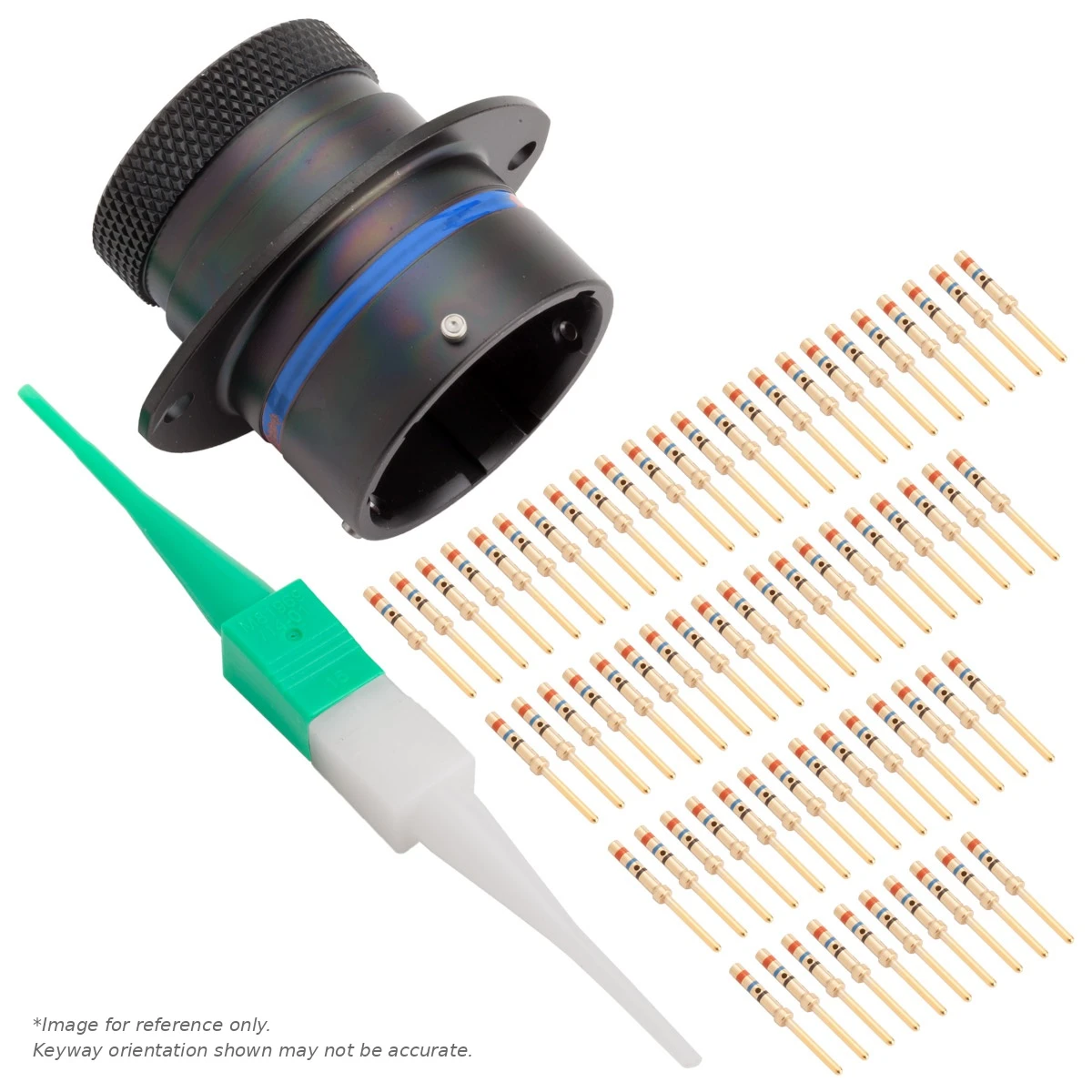 AS,66 WAY,FLG,PIN,B KEY,BLUE - AS018-35PB