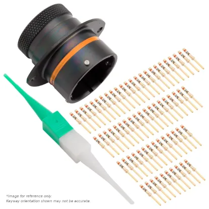 AS,66 WAY,FLG,PIN,C KEY,ORANGE - AS018-35PC