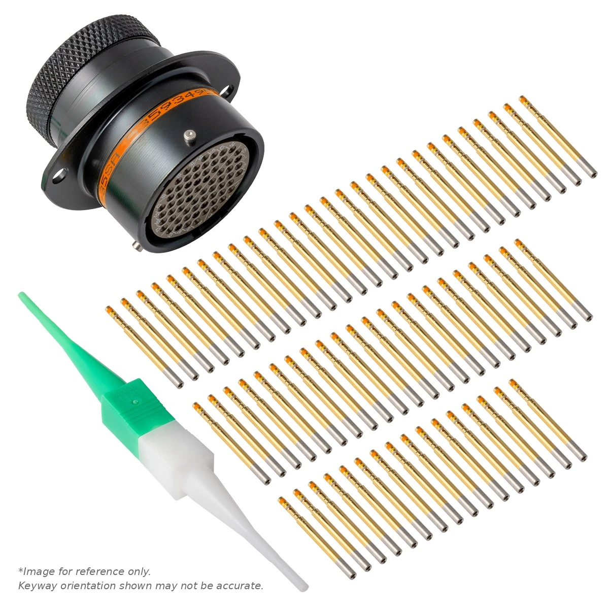 AS,66 WAY,FLG,SKT,C KEY,ORANGE - AS018-35SC