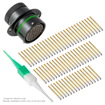 AS,66 WAY,FLG,SKT,D KEY,GREEN - AS018-35SD
