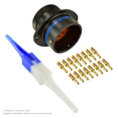 AS,16 WAY,FLG,PIN,B KEY,BLUE - AS020-16PB