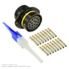 AS,16 WAY,FLG,SKT,A KEY,YELLOW - AS020-16SA