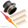 AS,41 WAY,FLG,PIN,A KEY,YELLOW - AS020-41PA