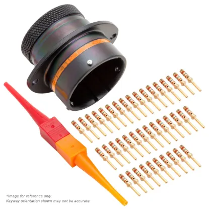 AS,41 WAY,FLG,PIN,C KEY,ORANGE - AS020-41PC