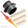 AS,41 WAY,FLG,PIN,D KEY,GREEN - AS020-41PD