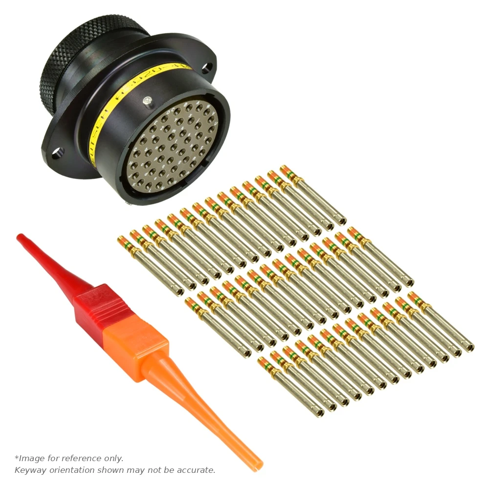 AS,41 WAY,FLG,SKT,A KEY,YELLOW - AS020-41SA