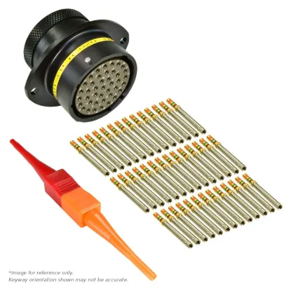 AS,41 WAY,FLG,SKT,A KEY,YELLOW - AS020-41SA