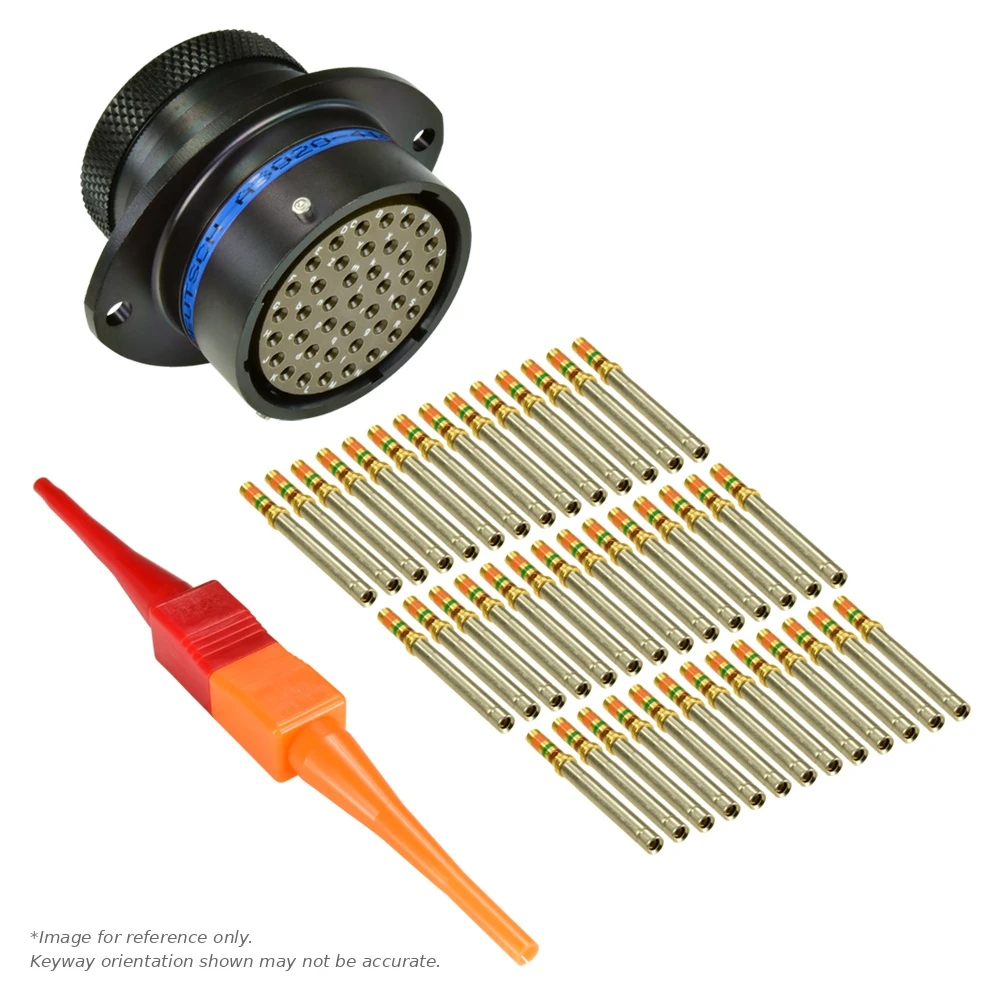 AS,41 WAY,FLG,SKT,B KEY,BLUE - AS020-41SB