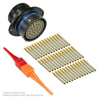 AS,41 WAY,FLG,SKT,B KEY,BLUE - AS020-41SB