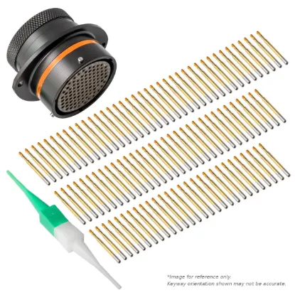 AS,100 WAY,FLG,PIN,C KEY,ORANGE - AS022-35PC