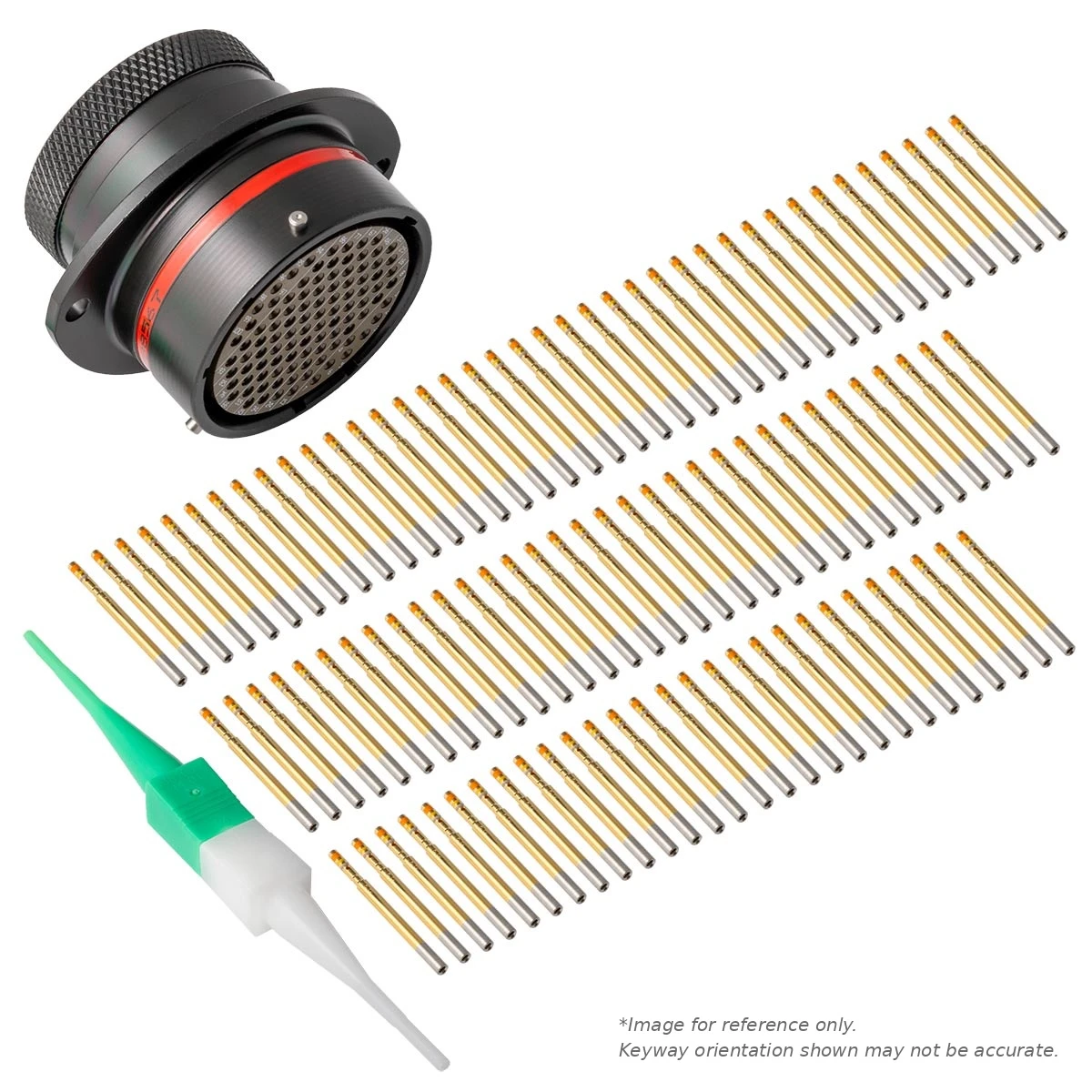 AS,100 WAY,FLG,PIN,N KEY,RED - AS022-35PN