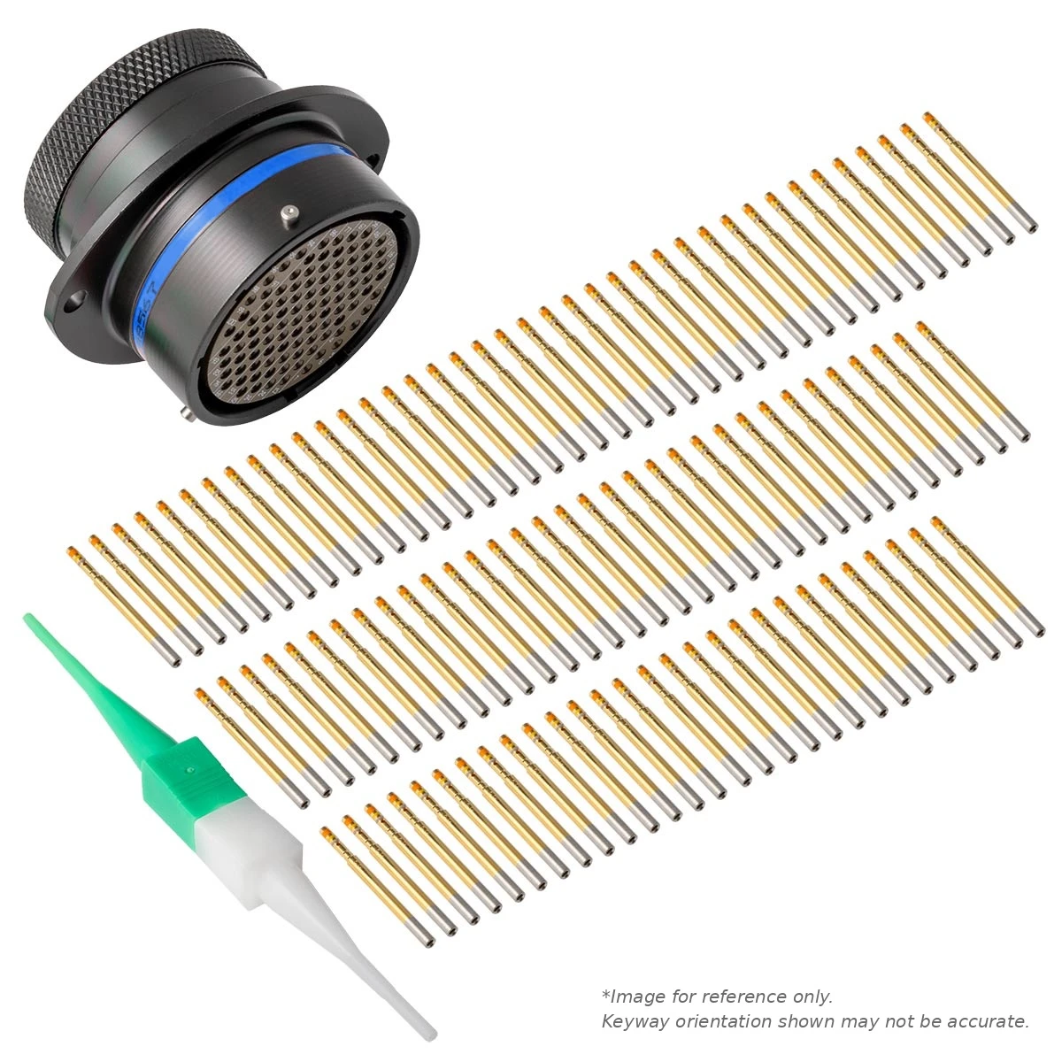 AS,100 WAY,FLG,SKT,B KEY,BLUE - AS022-35SB